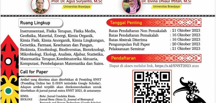 Seminar Nasional Sains dan Teknologi (SNST) Ke-5 Tahun 2023